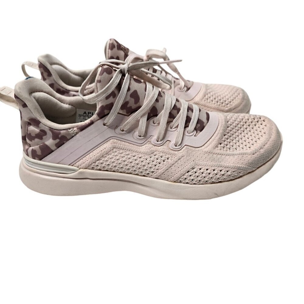 APL TechLoom Tracer Sneaker Creme Beachwood Leopard Revolve